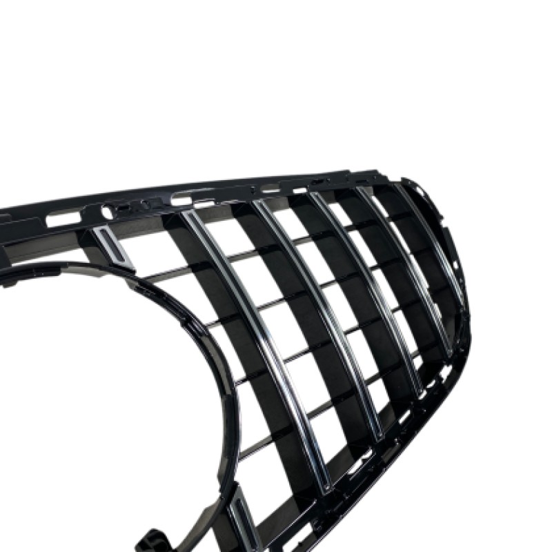 Μάσκα Mercedes W212 E-class (2014-2015) chrome/black - GT