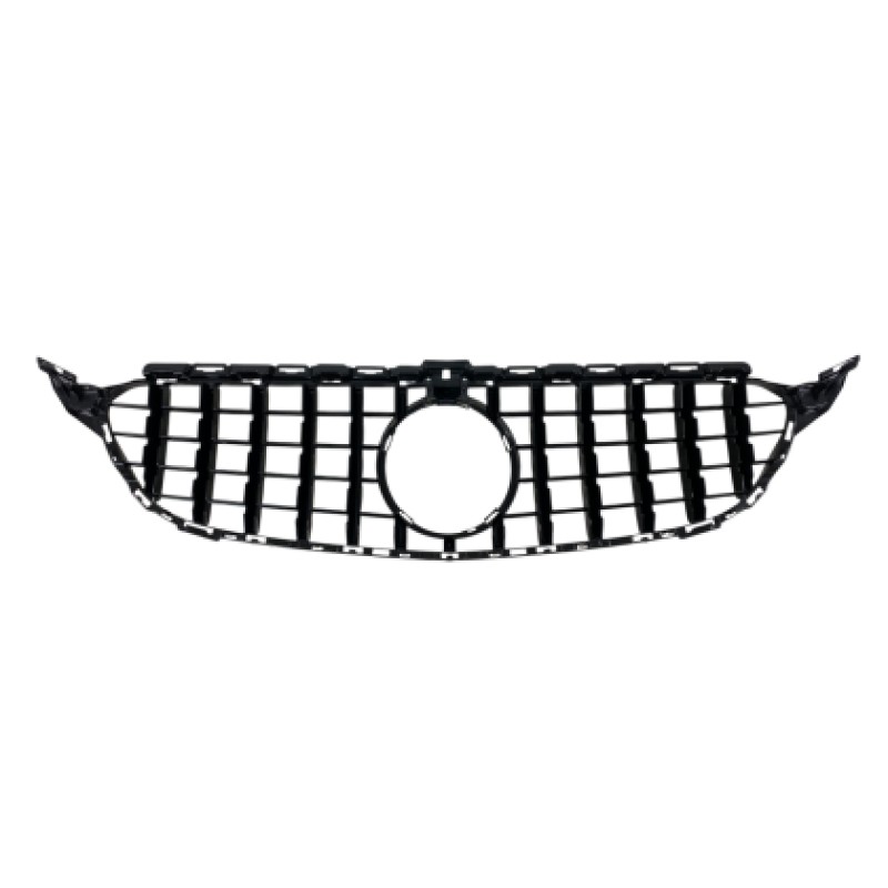 Μάσκα Mercedes W205 C-class (2014-2021) chrome/black - GT