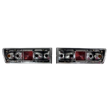 Πίσω φανάρια BMW E30 (1983-1987) - μαύρα χρωμίου - σετ 2τμχ.