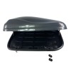 Μπαγκαζιέρα οροφής Junior Altro 140x90x38cm με μονό άνοιγμα με κλειδί, 370 λίτρα - Γκρι γυαλιστερή