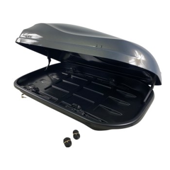 Μπαγκαζιέρα οροφής Junior Altro 140x90x38cm με μονό άνοιγμα με κλειδί, 370 λίτρα - Γκρι γυαλιστερή Μπαγκαζιέρα οροφής Junior Altro 140x90x38cm με μονό άνοιγμα με κλειδί, 370 λίτρα - Γκρι γυαλιστερή