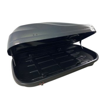 Μπαγκαζιέρα οροφής Junior Altro 140x90x38cm με μονό άνοιγμα με κλειδί, 370 λίτρα - Γκρι γυαλιστερή Μπαγκαζιέρα οροφής Junior Altro 140x90x38cm με μονό άνοιγμα με κλειδί, 370 λίτρα - Γκρι γυαλιστερή