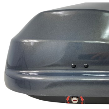 Μπαγκαζιέρα οροφής Junior Altro 140x90x38cm με μονό άνοιγμα με κλειδί, 370 λίτρα - Γκρι γυαλιστερή Μπαγκαζιέρα οροφής Junior Altro 140x90x38cm με μονό άνοιγμα με κλειδί, 370 λίτρα - Γκρι γυαλιστερή