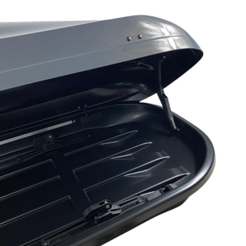 Μπαγκαζιέρα οροφής Junior Altro 185x80x41cm με διπλό άνοιγμα με κλειδί, 460 λίτρα - Γκρι υαλιγστερή