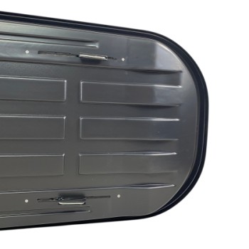 Μπαγκαζιέρα οροφής Junior Altro 185x80x41cm με διπλό άνοιγμα με κλειδί, 460 λίτρα - Γκρι υαλιγστερή Μπαγκαζιέρα οροφής Junior Altro 185x80x41cm με διπλό άνοιγμα με κλειδί, 460 λίτρα - Γκρι υαλιγστερή