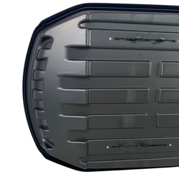 Μπαγκαζιέρα οροφής Junior Strike 199x84x35cm με διπλό άνοιγμα και κλειδί, 440 λίτρα - μαύρη γυαλιστερή Μπαγκαζιέρα οροφής Junior Strike 199x84x35cm με διπλό άνοιγμα και κλειδί, 440 λίτρα - μαύρη γυαλιστερή