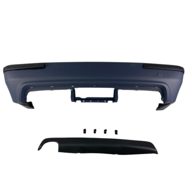 Πίσω προφυλακτήρας BMW E39 sedan με μονό diffuser - M5 design χωρίς ανοίγματα parktronic
