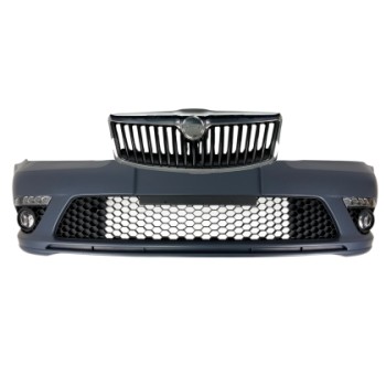 Προφυλακτήρας εμπρός Skoda Octavia 2 (2009-2013) facelift με φώτα ημέρας και προβολάκια