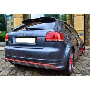 Αεροτομή οροφής Audi A3 (2003-2012) S3 Design 3πορτο - μαύρη γυαλιστερή