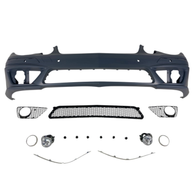 Προφυλακτήρας εμπρός Mercedes W211 E-Class (2006-2009) - AMG Design με ανοίγματα parktronic και προβολάκια