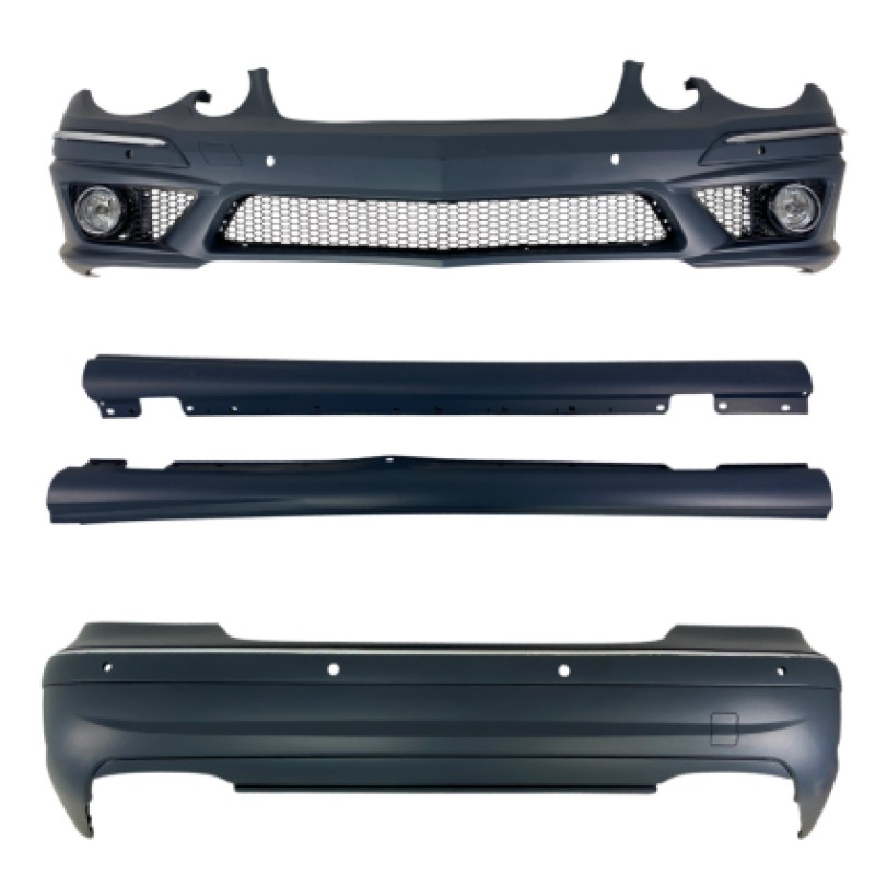Body kit W211 (2006-2008) E-Class - AMG E63 design με προβολάκια