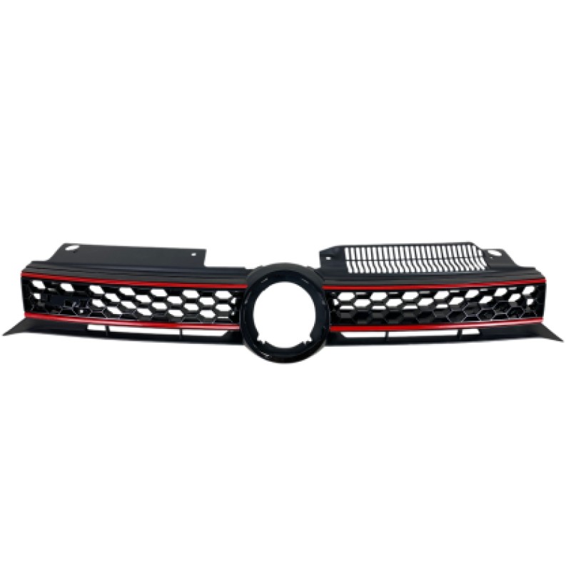 Μάσκα Vw Golf 6 - GTI design με κόκκινες γρίλιες, χωρίς σήμα