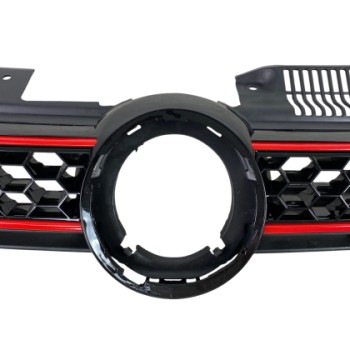 Μάσκα Vw Golf 6 - GTI design με κόκκινες γρίλιες, χωρίς σήμα Μάσκα Vw Golf 6 - GTI design με κόκκινες γρίλιες, χωρίς σήμα