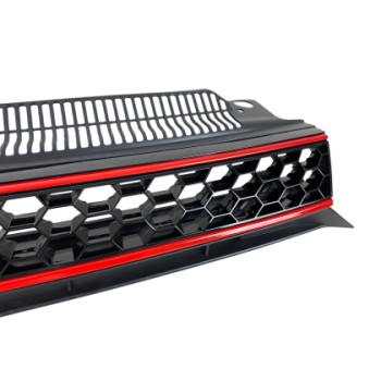 Μάσκα Vw Golf 6 - GTI design με κόκκινες γρίλιες, χωρίς σήμα Μάσκα Vw Golf 6 - GTI design με κόκκινες γρίλιες, χωρίς σήμα