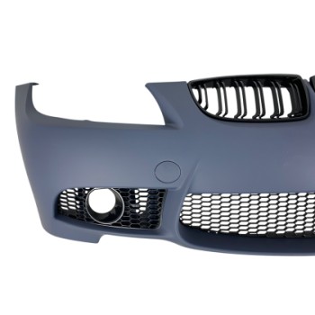 Προφυλακτήρας εμπρός BMW E90 (2008-2012) - M3 design με καρδιές, άνοιγμα για προβολάκια, χωρίς parktronic