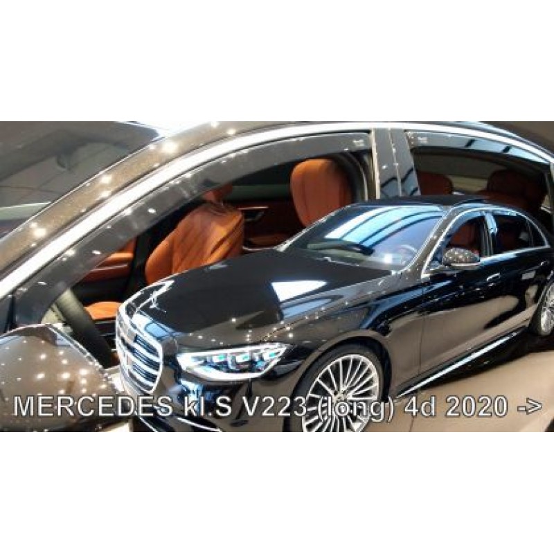 Ανεμοθραύστες Mercedes S-Class V223 (2020+) sedan long - 4τμχ. εμπρός και πίσω, Heko