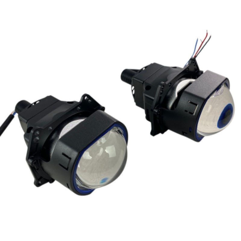 Led προτζέκτορες 3" A38 6000K - τετράγωνοι - 58W / 68W
