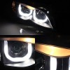 Φανάρια εμπρός BMW E46 (2001-2005) με 3D angel eyes sedan,combi