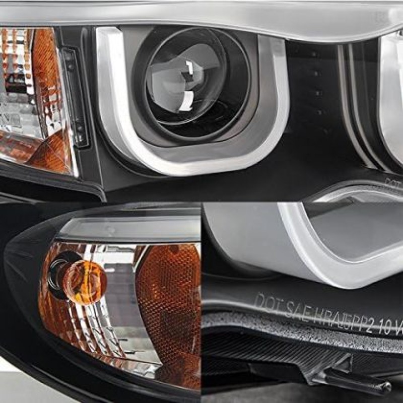Φανάρια εμπρός BMW E46 (2001-2005) με 3D angel eyes sedan,combi