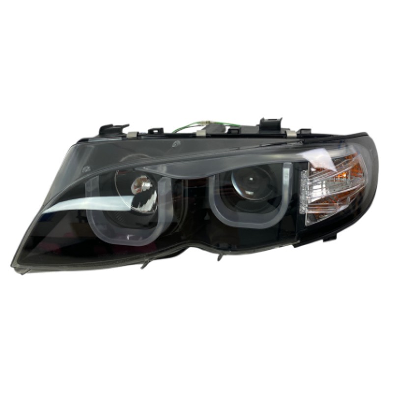 Φανάρια εμπρός BMW E46 (2001-2005) με 3D angel eyes sedan,combi