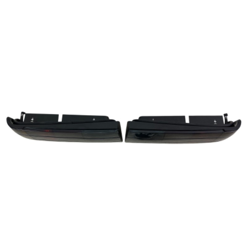 Πίσω φανάρια BMW E30 (1988-1991) - μαύρα χρωμίου - σετ 2τμχ.