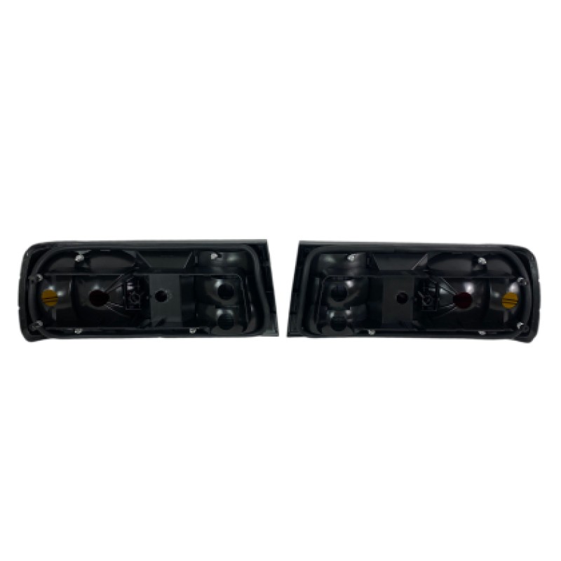 Πίσω φανάρια BMW E30 (1988-1991) - μαύρα χρωμίου - σετ 2τμχ.