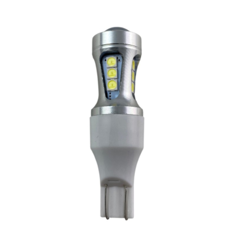 Led λάμπα τύπου Τ10 με 18 SMD led και προτζέκτορα 3030 - Canbus - 1τμχ.
