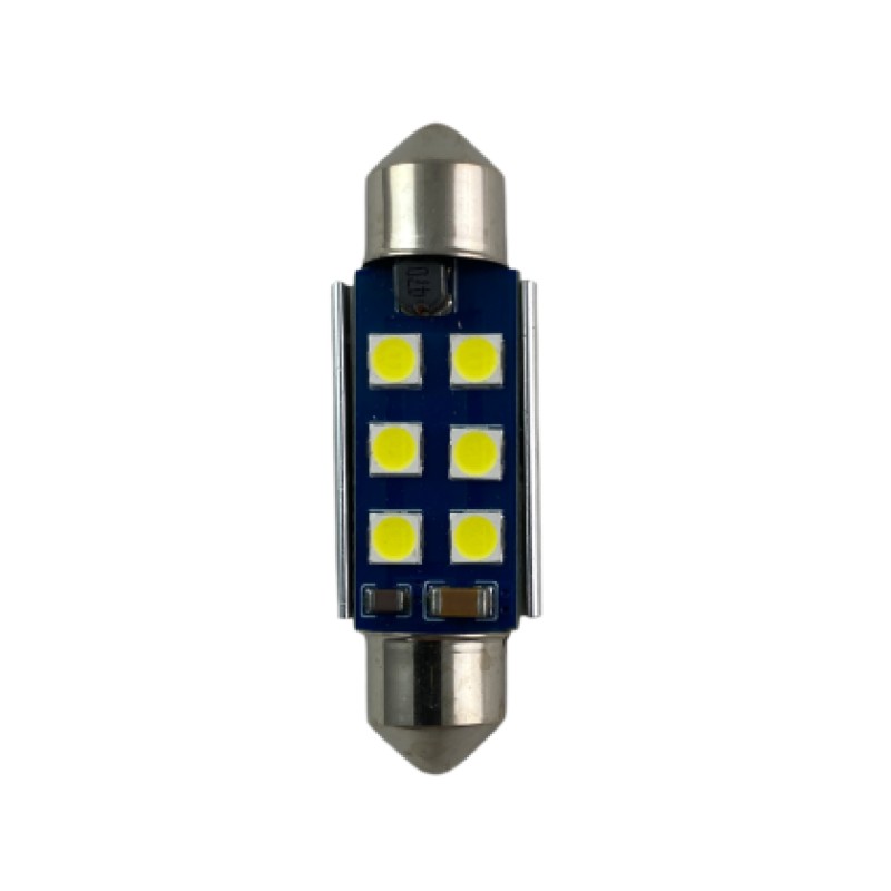 Led λάμπα για πλαφονιέρα με 6 SMD led 39mm - Canbus - 1τμχ.
