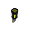 Led λάμπα τύπου Τ10 με 5 SMD led 7020 + 4 SMD μπροστά 3030 - Canbus 5000K - 1τμχ.