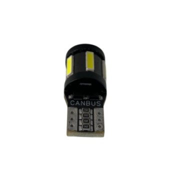 Led λάμπα τύπου Τ10 με 5 SMD led 7020 + 4 SMD μπροστά 3030 - Canbus 5000K - 1τμχ. Led λάμπα τύπου Τ10 με 5 SMD led 7020 + 4 SMD μπροστά 3030 - Canbus 5000K - 1τμχ.
