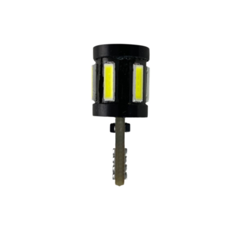 Led λάμπα τύπου Τ10 με 5 SMD led 7020 + 4 SMD μπροστά 3030 - Canbus 5000K - 1τμχ.
