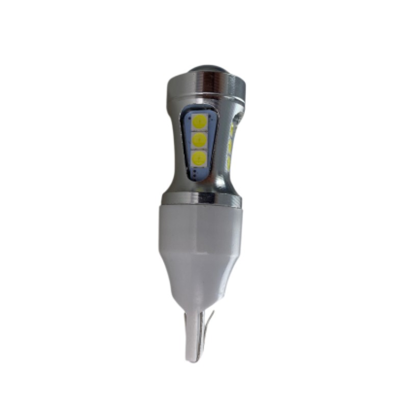 Led λάμπα τύπου Τ10 με 18 SMD led και προτζέκτορα 3030 - Canbus - 1τμχ.