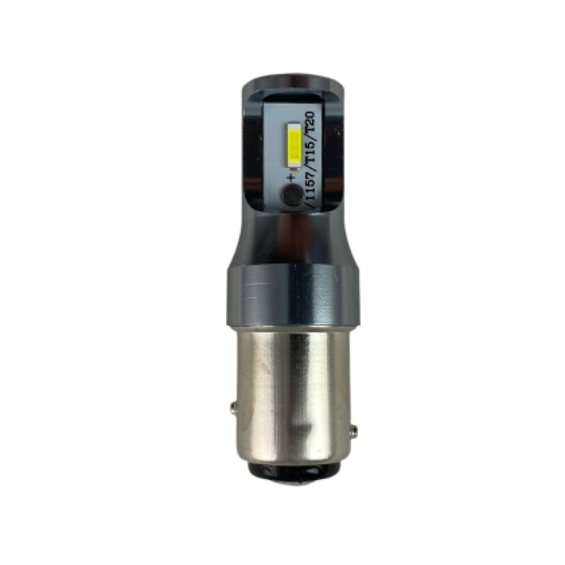 Led λάμπα τύπου BA15S με 2 SMD led 1860 - λευκή διπλή - 1τμχ.