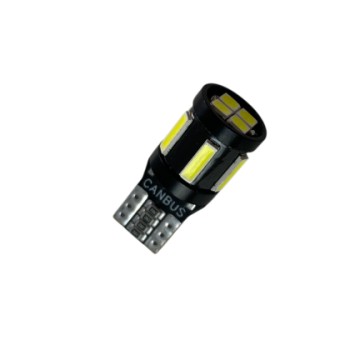 Led λάμπα τύπου Τ10 με 5 SMD led 7020 + 4 SMD μπροστά 3030 - Canbus 5000K - 1τμχ. Led λάμπα τύπου Τ10 με 5 SMD led 7020 + 4 SMD μπροστά 3030 - Canbus 5000K - 1τμχ.