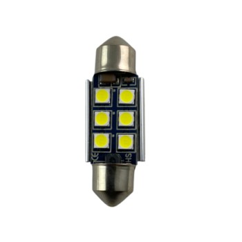Led λάμπα για πλαφονιέρα με 6 SMD led 36mm - Canbus - 1τμχ.