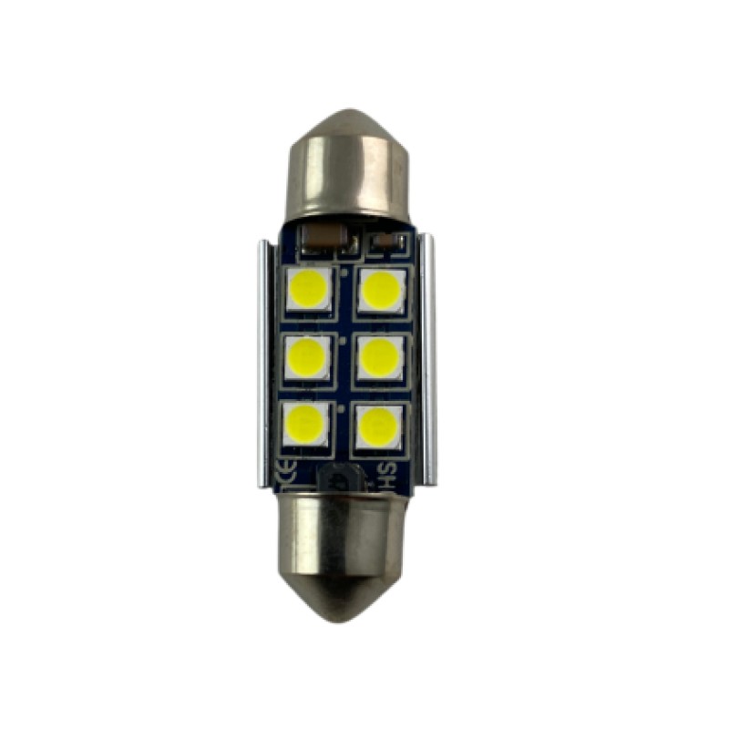 Led λάμπα για πλαφονιέρα με 6 SMD led 36mm - Canbus - 1τμχ.