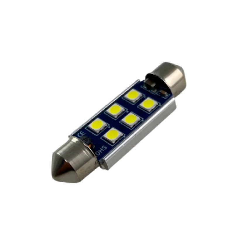 Led λάμπα για πλαφονιέρα με 6 SMD led 41mm - Canbus - 1τμχ.