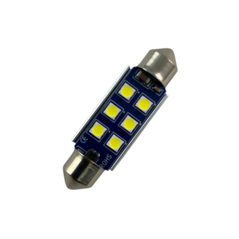 Led λάμπα για πλαφονιέρα με 6 SMD led 41mm - Canbus - 1τμχ.