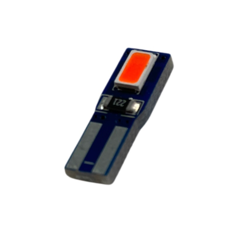 Led λάμπα τύπου Τ5 με 2 SMD led - Canbus κόκκινο χρώμα - 1τμχ.