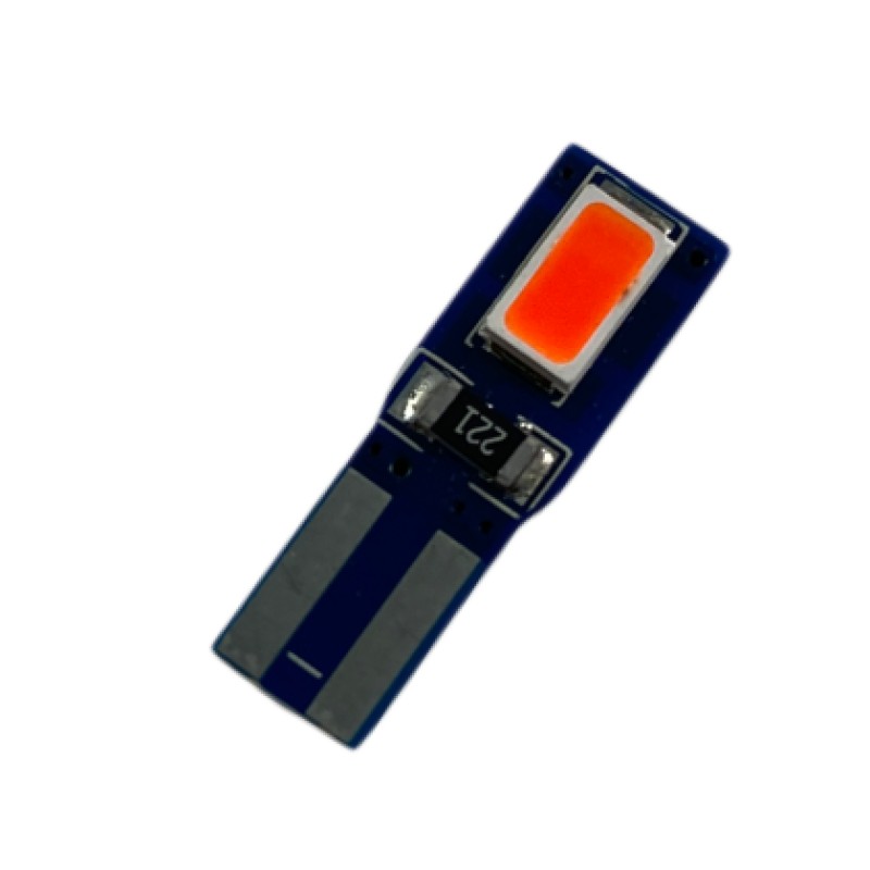 Led λάμπα τύπου Τ5 με 2 SMD led - Canbus κόκκινο χρώμα - 1τμχ.