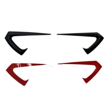 Πρόσθετα φτερού γύρω από τα φλας για Tesla Model 3 (2017-2022) Aero Style - μαύρα γυαλιστερά Πρόσθετα φτερού γύρω από τα φλας για Tesla Model 3 (2017-2022) Aero Style - μαύρα γυαλιστερά