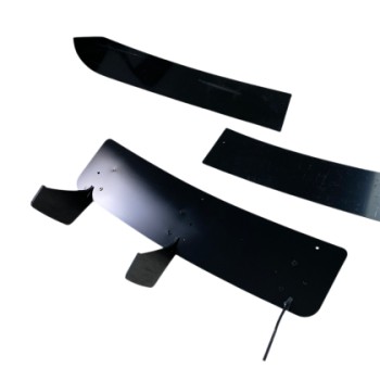 Πρόσθετο diffuser προφυλακτήρα Mercedes W204 C-Class (2007-2013) - μαύρο γυαλιστερό
