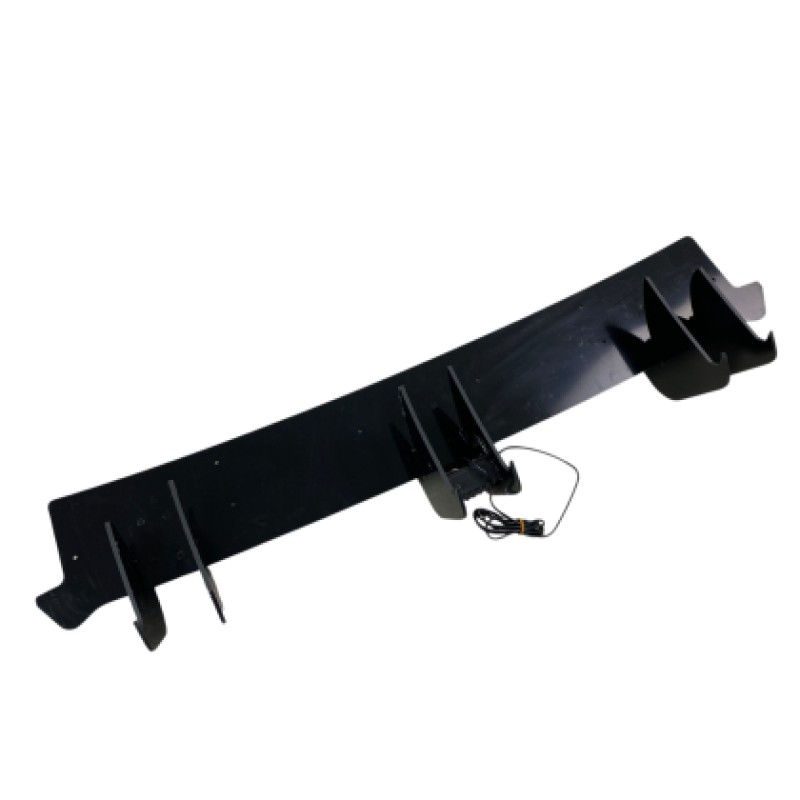 Diffuser προφυλακτήρα Vw Golf 8 GTI Blade με ανακλαστήρα - μαύρο γυαλιστερό