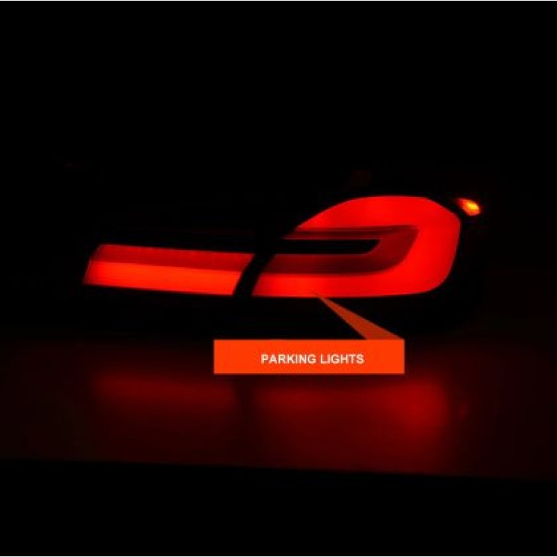 Πίσω φανάρια led F10 sedan (2010-2013) G30 design φιμέ - σετ 2τμχ.