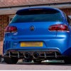 Diffuser προφυλακτήρα Vw Golf 6 R20 - μαύρο γυαλιστερό