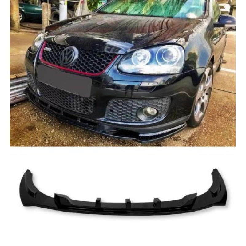 Spoiler προφυλακτήρα Vw Golf 5 GTI - μαύρο γυαλιστερό