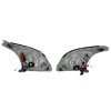 Φανάρια εμπρός Led Toyota Land Cruiser 120 (2003-2009) led - μαύρα , με λάμπες (Η7) - σετ 2τμχ.