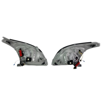Φανάρια εμπρός Led Toyota Land Cruiser 120 (2003-2009) led - μαύρα , με λάμπες (Η7) - σετ 2τμχ.