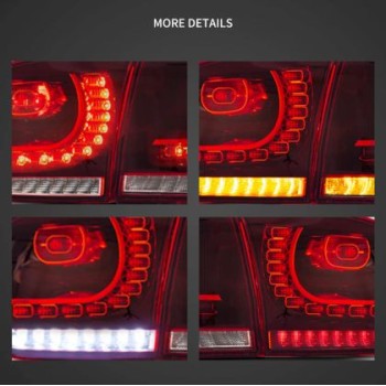 Πίσω φανάρια led Vw Golf 6 (2008-2014) GTI / R design με τρέχουμενο φλας, κόκκινα - σετ 2τμχ. Πίσω φανάρια led Vw Golf 6 (2008-2014) GTI / R design με τρέχουμενο φλας, κόκκινα - σετ 2τμχ.