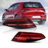 Πίσω φανάρια led Vw Golf 7 / 7.5 GTI / R design (2014-2021) με τρέχουμενο φλας, κόκκινα - σετ 2τμχ.